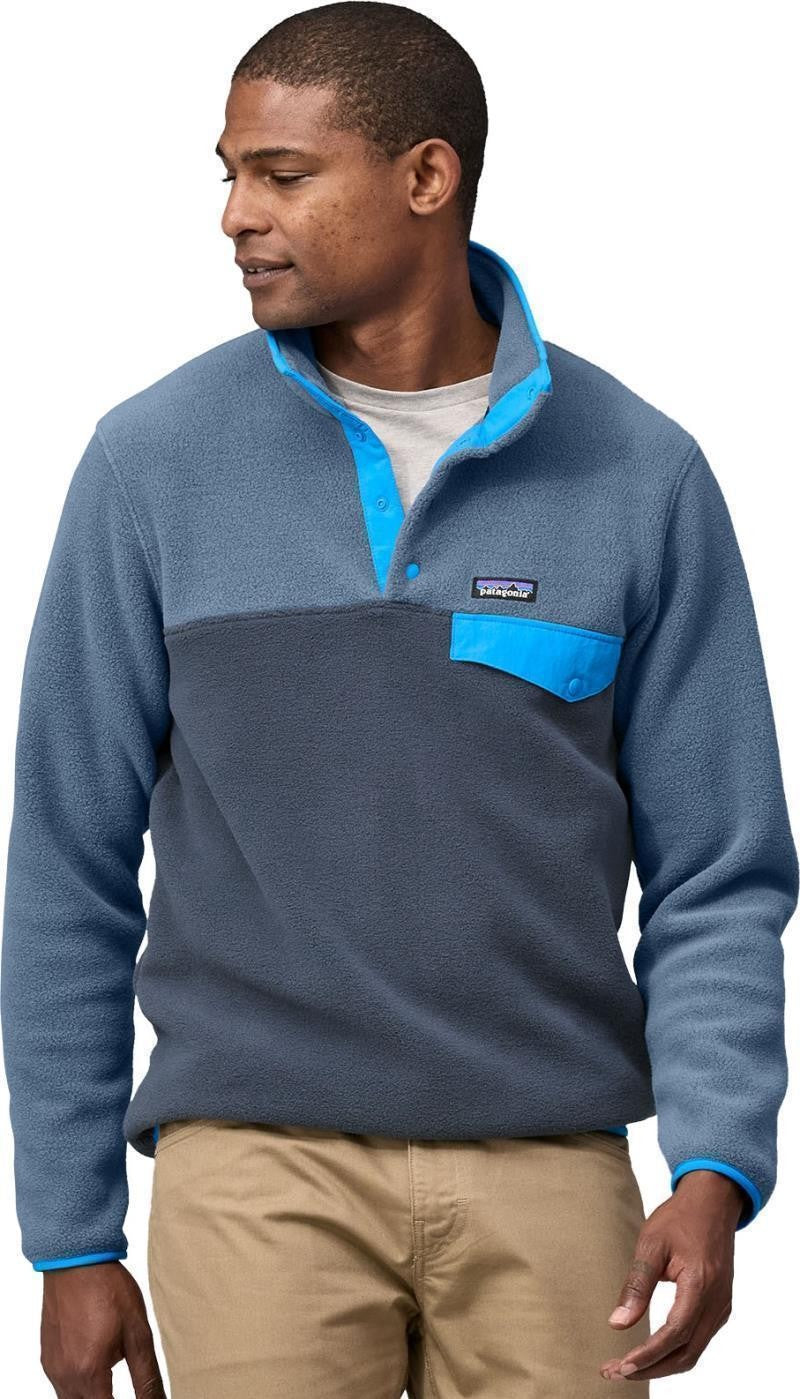 Lightweight Synchilla Snap-T Pullover - Mens - smolder blue 1