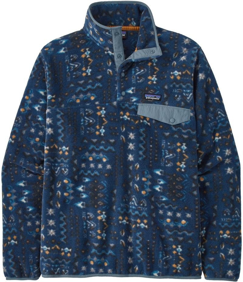 Lightweight Synchilla Snap-T Pullover - Mens - wandering woods / tidepool blue 1