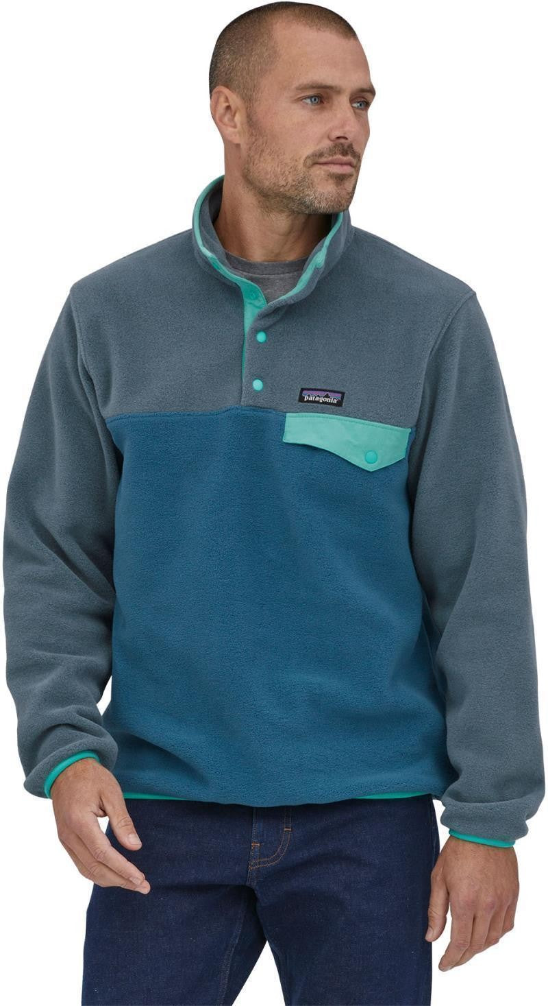 Lightweight Synchilla Snap-T Pullover - Mens - wavy blue 1