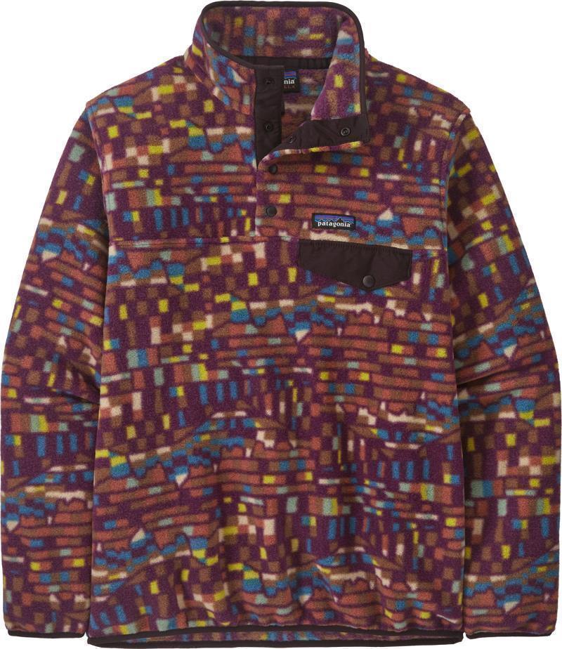Lightweight Synchilla Snap-T Pullover - Womens - Fitz Roy Patchwork / Night Plum 1