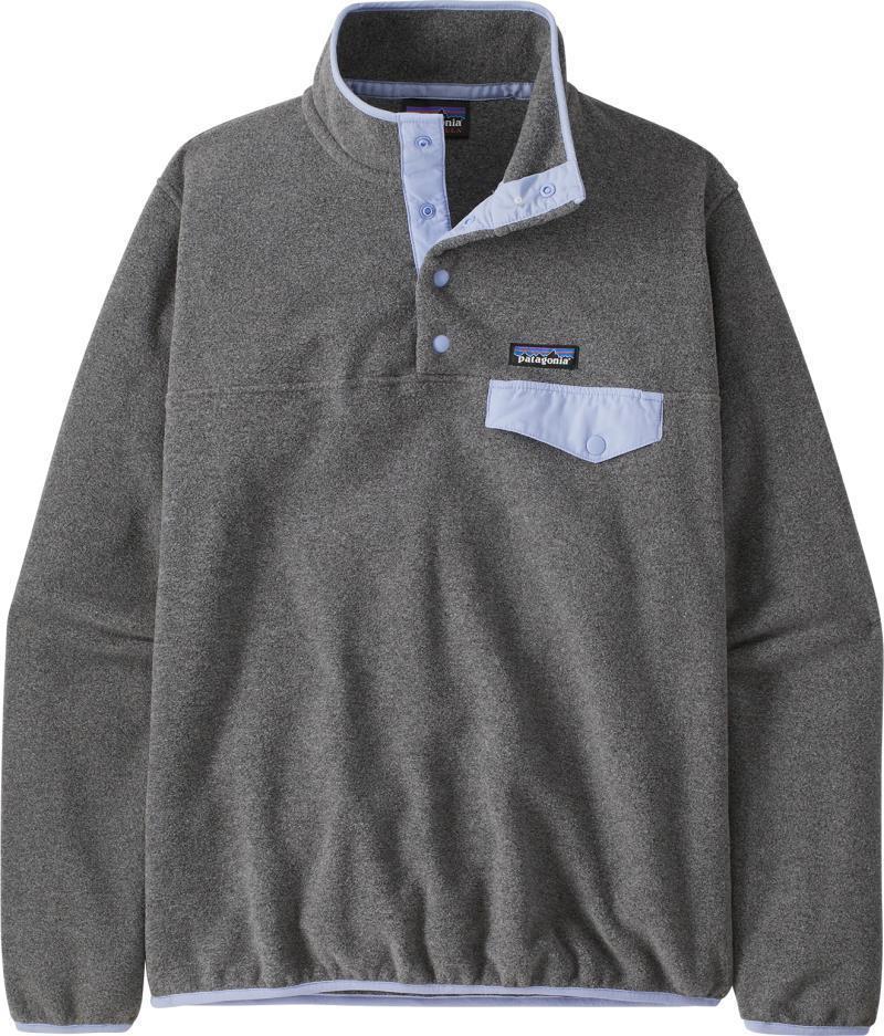 Lightweight Synchilla Snap-T Pullover - Womens - Nickel w/Pale Periwinkle 1