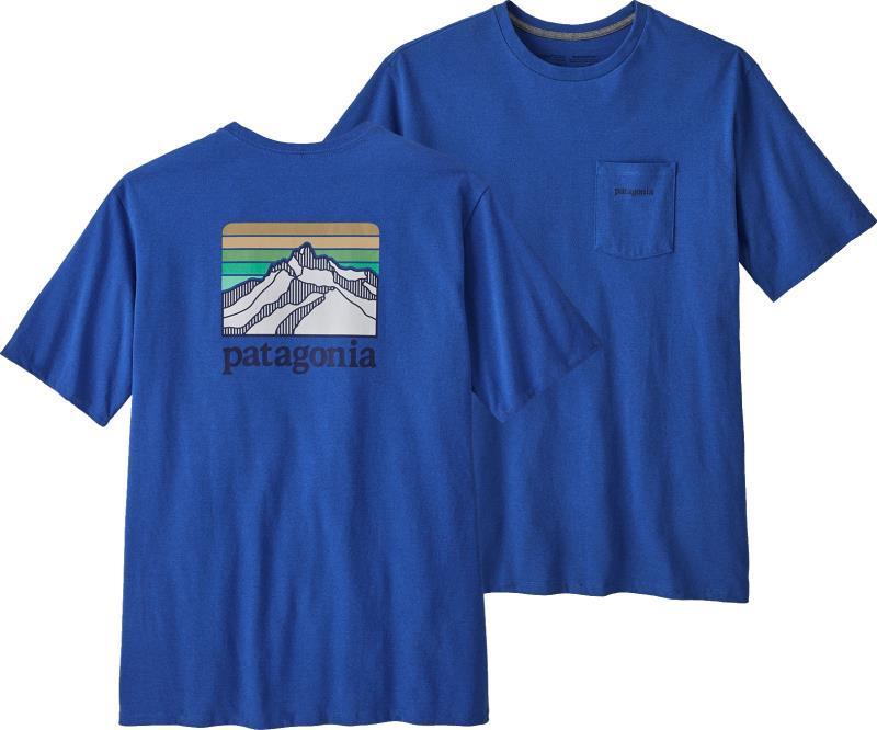 Line Logo Ridge Pocket Responsibili-Tee - Mens - Bayou Blue w/Sound Blue 1