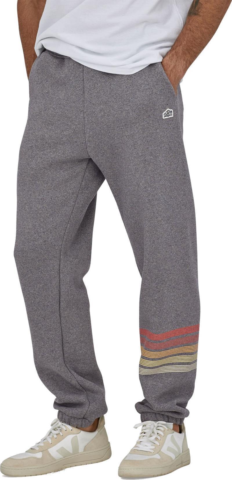Line Logo Ridge Stripe Uprisal Sweatpants - Mens - Gravel Heather 2