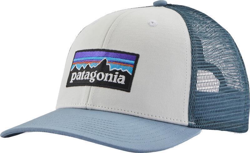 P-6 Logo Trucker Hat - White w/Light Plume Grey 1