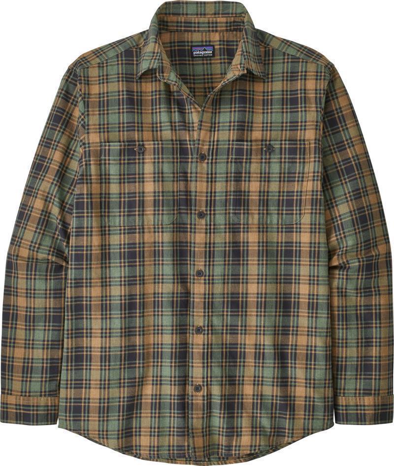 Pima Cotton LS Shirt - Mens - Campfire / Hemlock Green 1