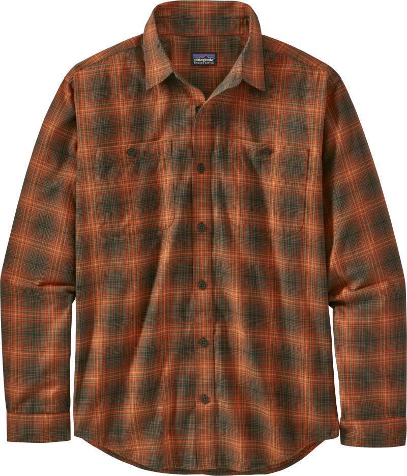 Pima Cotton LS Shirt - Mens (Prior Season) - Brew / Desert Orange 1
