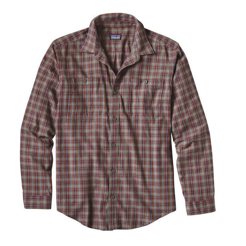 Pima Cotton LS Shirt - Mens (Prior Season) - Leaf Lines / Industrial Green 1