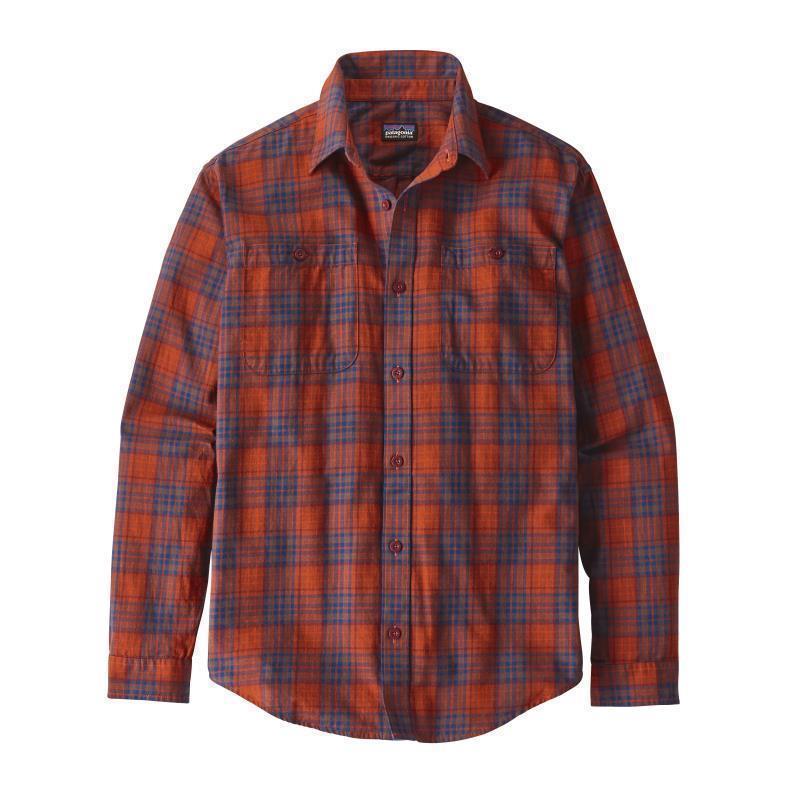Pima Cotton LS Shirt - Mens (Prior Season) - River Miles Plaid / Roots Red 1