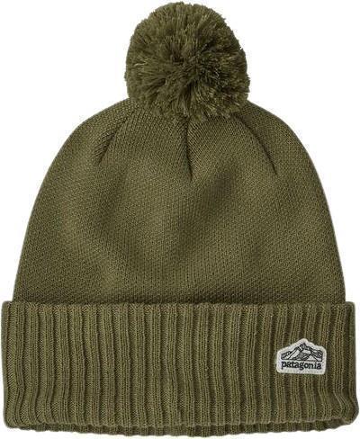 Powder Town Beanie - Line Logo Ridge Patch / Wyoming Green 1