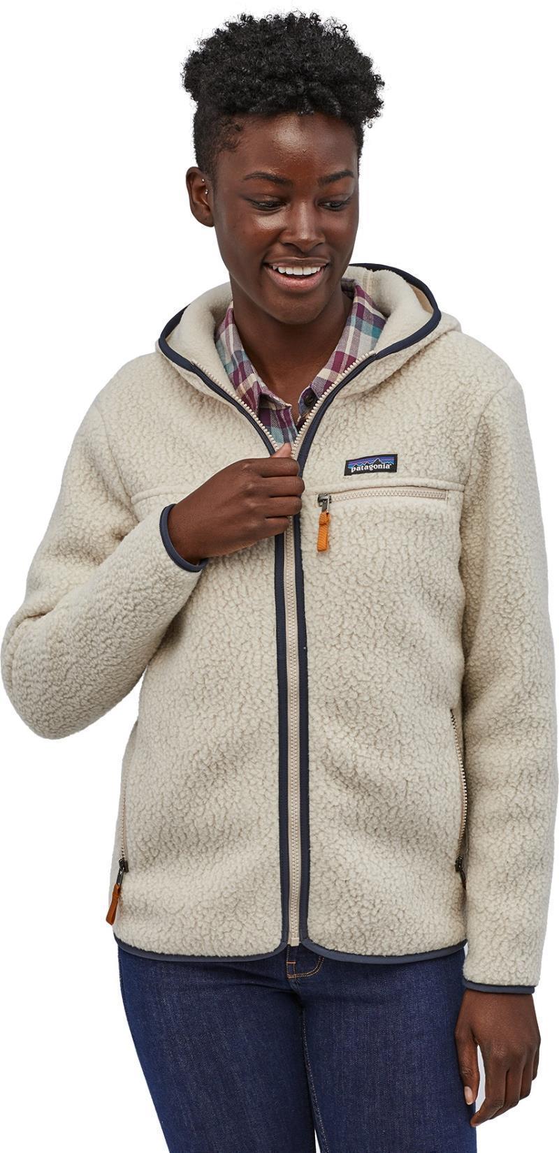 Retro Pile Hoody - Womens - Pelican 2