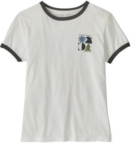 Spirited Seasons Organic Ringer Tee - Womens - White 1