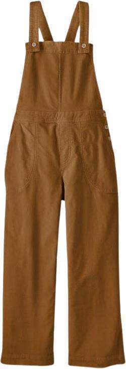 Stand Up Cropped Corduroy Overalls - Womens - Nest Brown 1