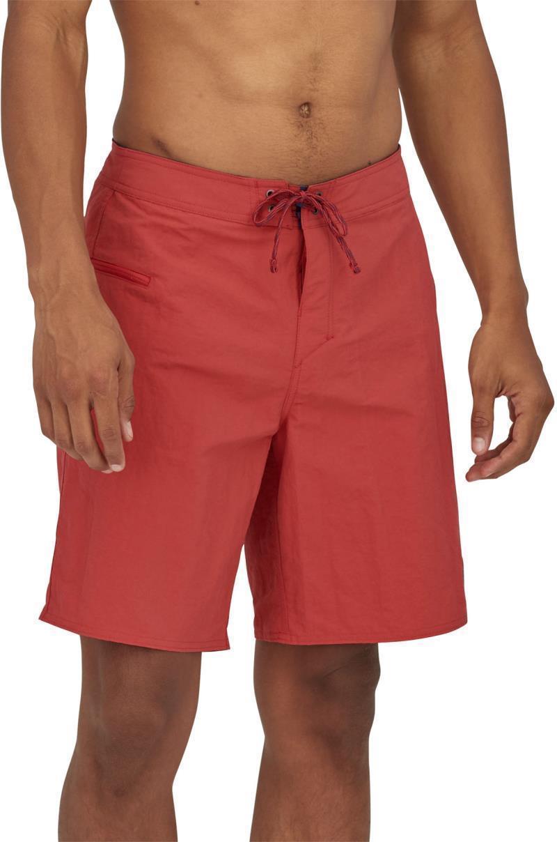 Wavefarer Boardshorts, 19" Outseam - Mens - Clean Currents Patch / Sumac Red 2