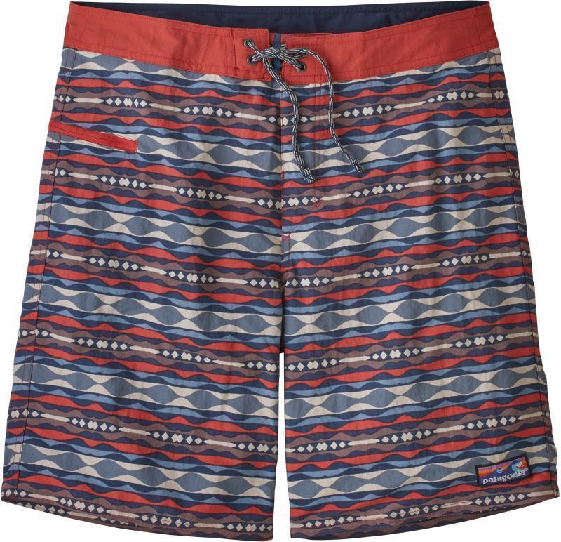 Wavefarer Boardshorts, 19" Outseam - Mens - Coast Highway Multi / Sumac Red 1