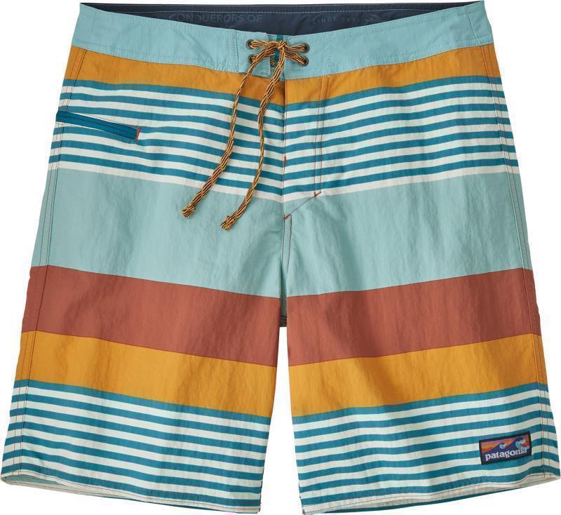 Wavefarer Boardshorts, 19" Outseam - Mens - Fitz Stripe / Burl Red 1