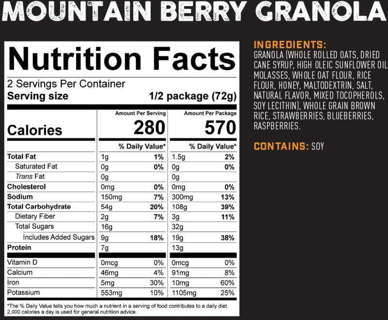 Mountain Berry Granola w/ Rice Milk - Not Applicable 2