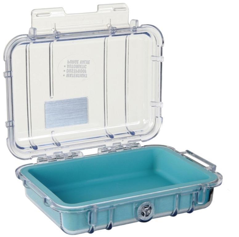 1030A Micro Case - Aqua Blue / Clear 2