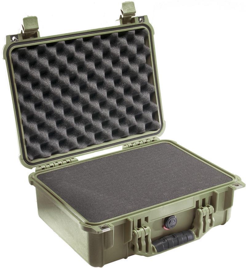 1454 Medium Case With Padded Dividers - OD Green 2