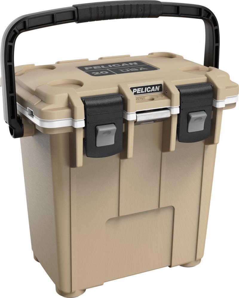 Elite Cooler 20QT - Tan / White 1
