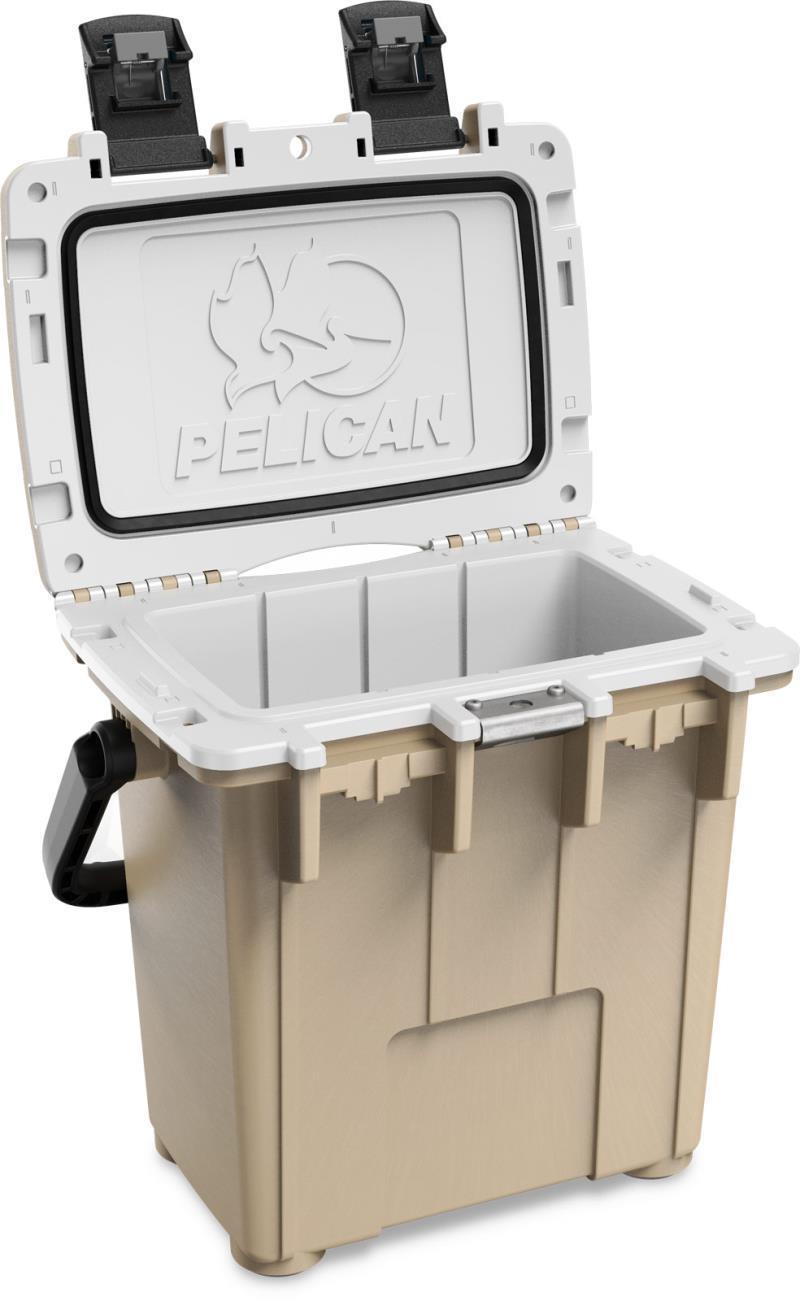 Elite Cooler 20QT - Tan / White 2