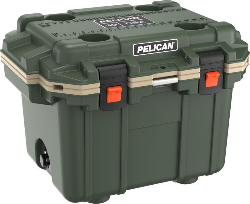 Elite Cooler 30QT - OD Green / Tan 2