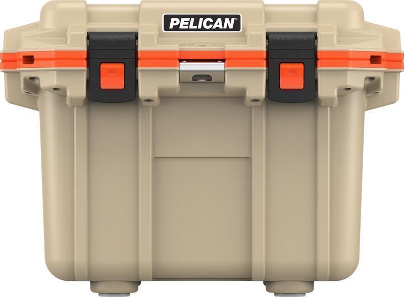 Elite Cooler 30QT - Tan / Orange 1