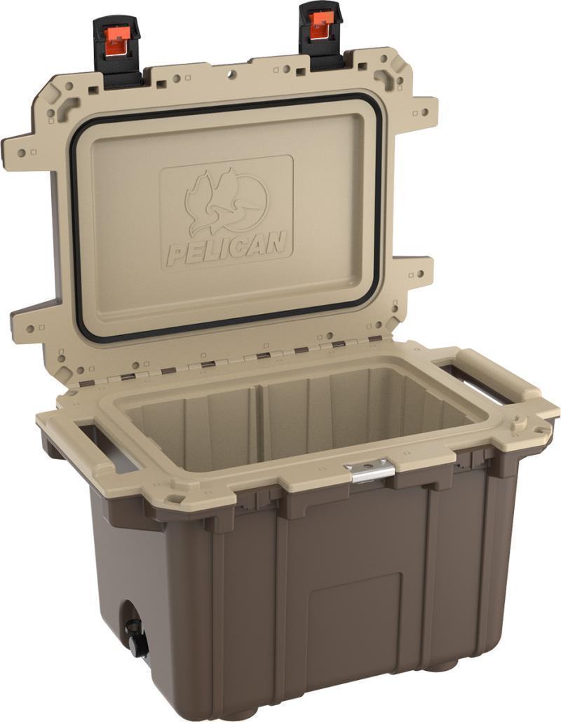 Elite Cooler 50QT - Brown / Tan 3