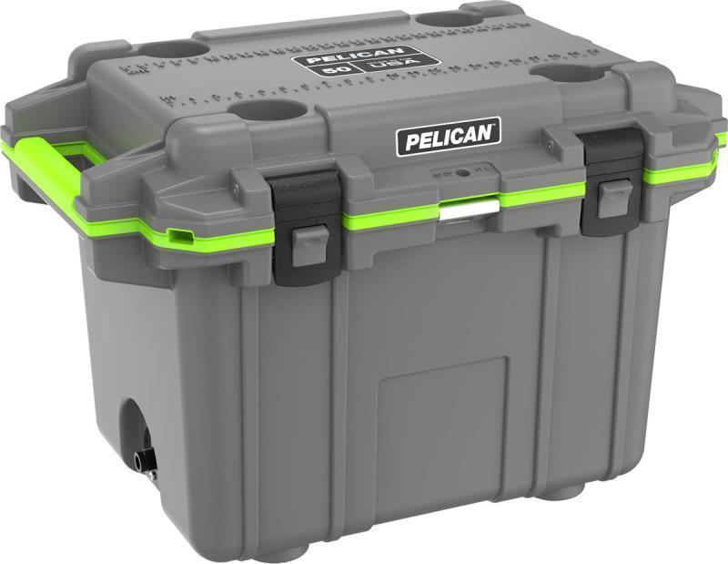Elite Cooler 50QT - Dark Grey / Green 2