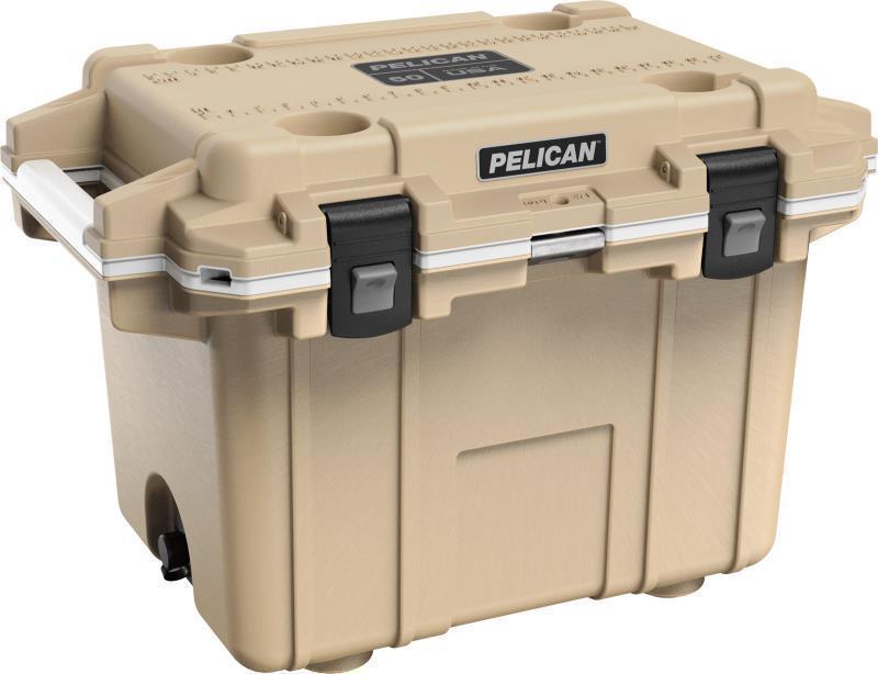 Elite Cooler 50QT - Tan / White 1