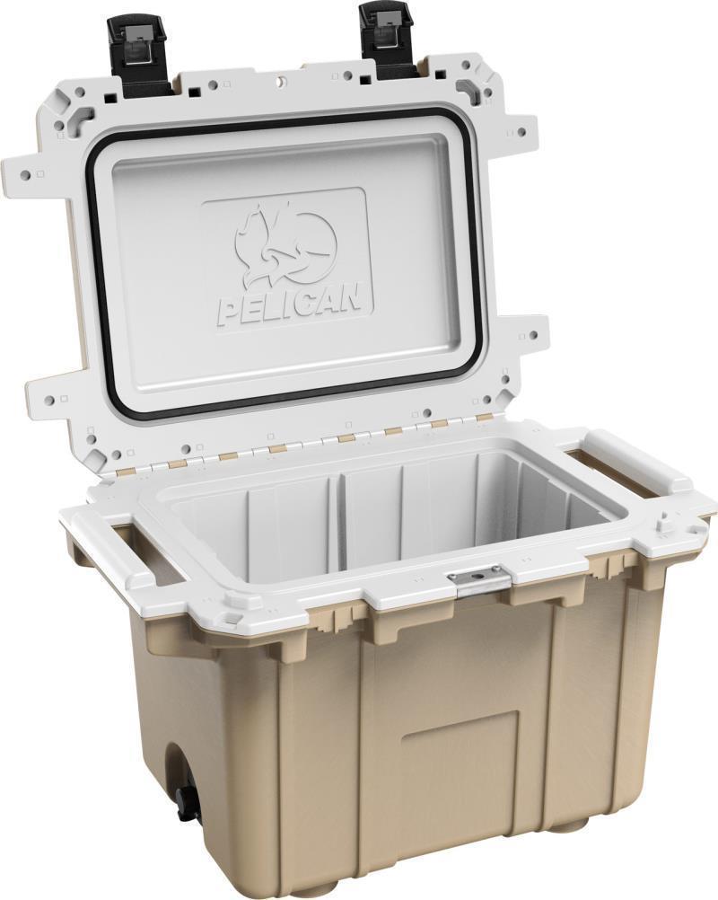 Elite Cooler 50QT - Tan / White 2