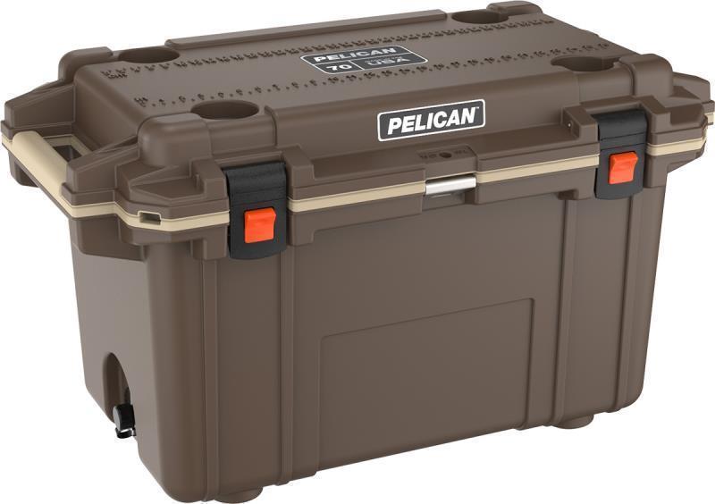 Elite Cooler 70QT - Brown / Tan 2