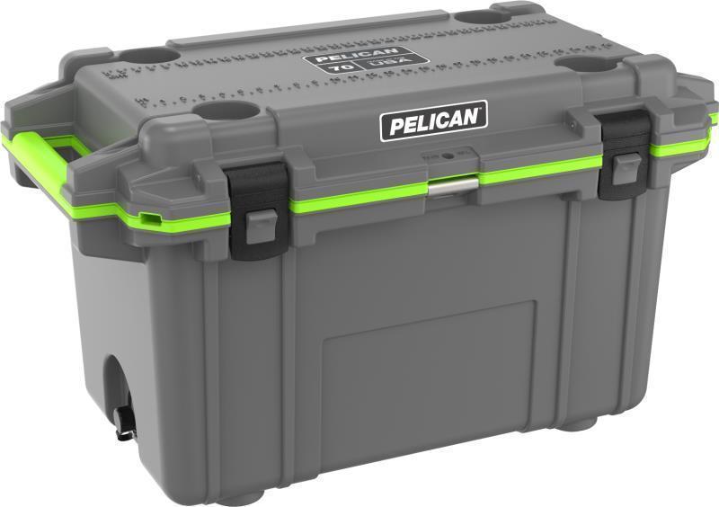 Elite Cooler 70QT - Dark Grey / Green 1