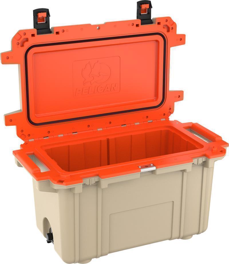 Elite Cooler 70QT - Tan / Orange 3