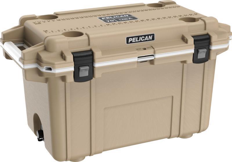Elite Cooler 70QT - Tan / White 1