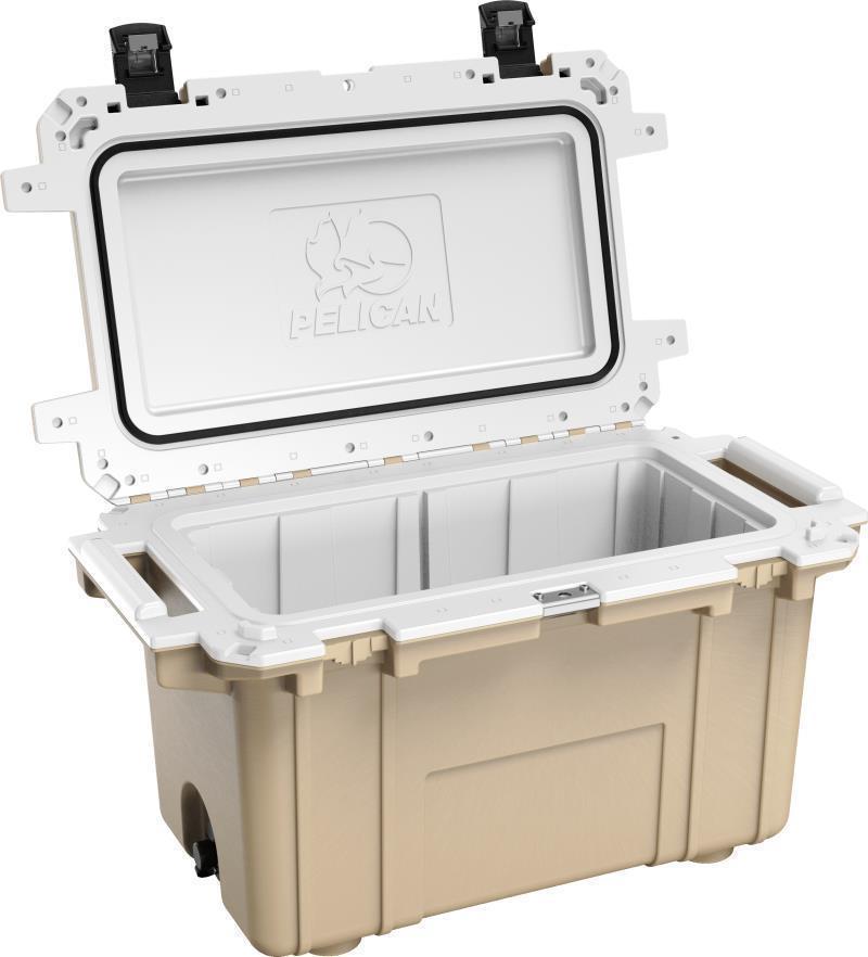 Elite Cooler 70QT - Tan / White 3