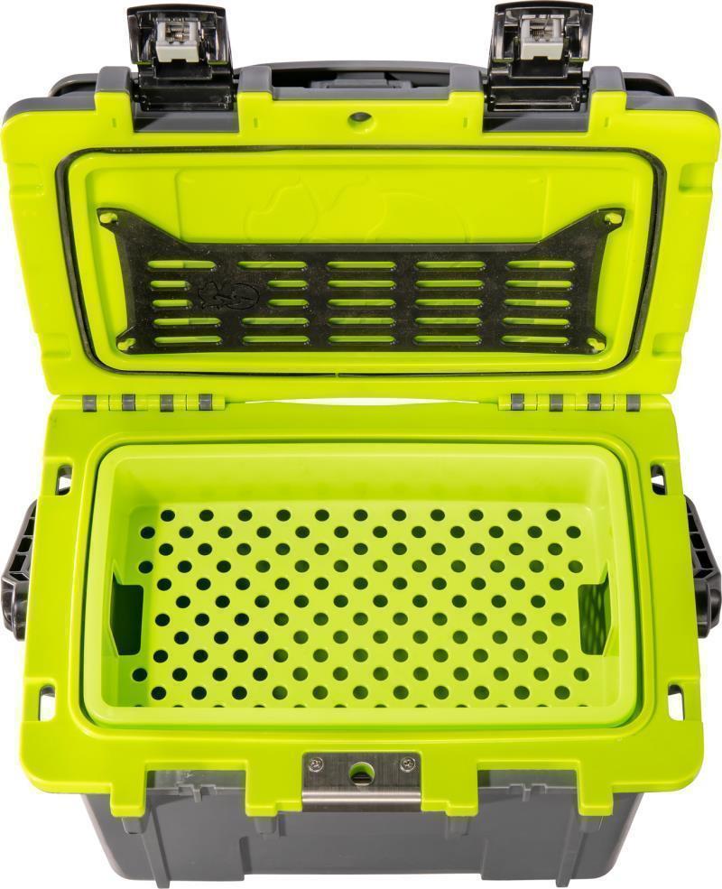 Personal Cooler 14QT - Dark Grey / Green 6