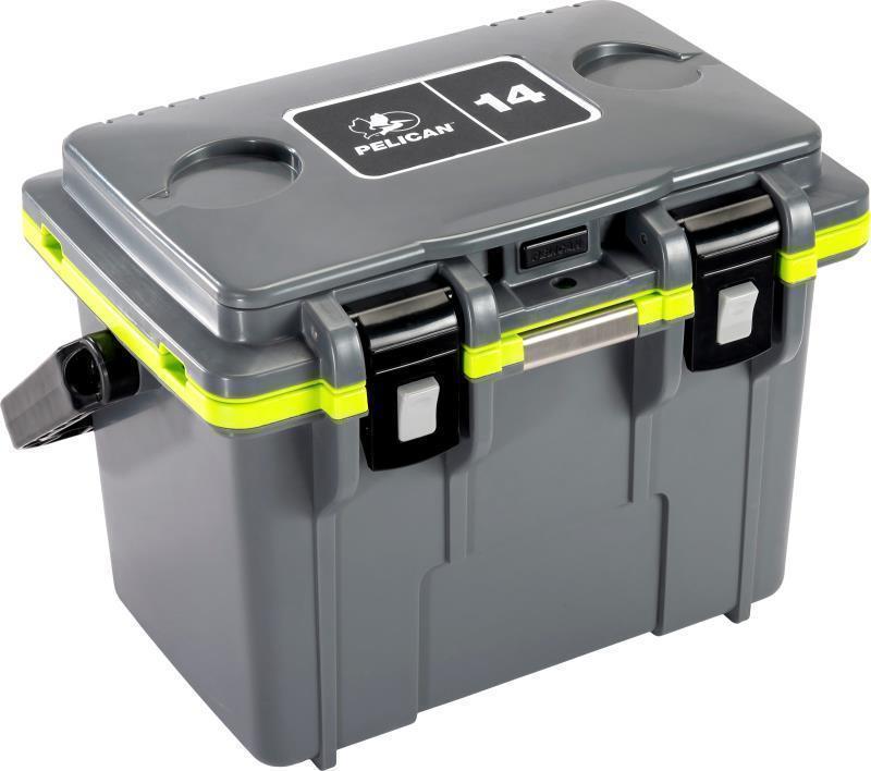 Personal Cooler 14QT - Dark Grey / Green 2