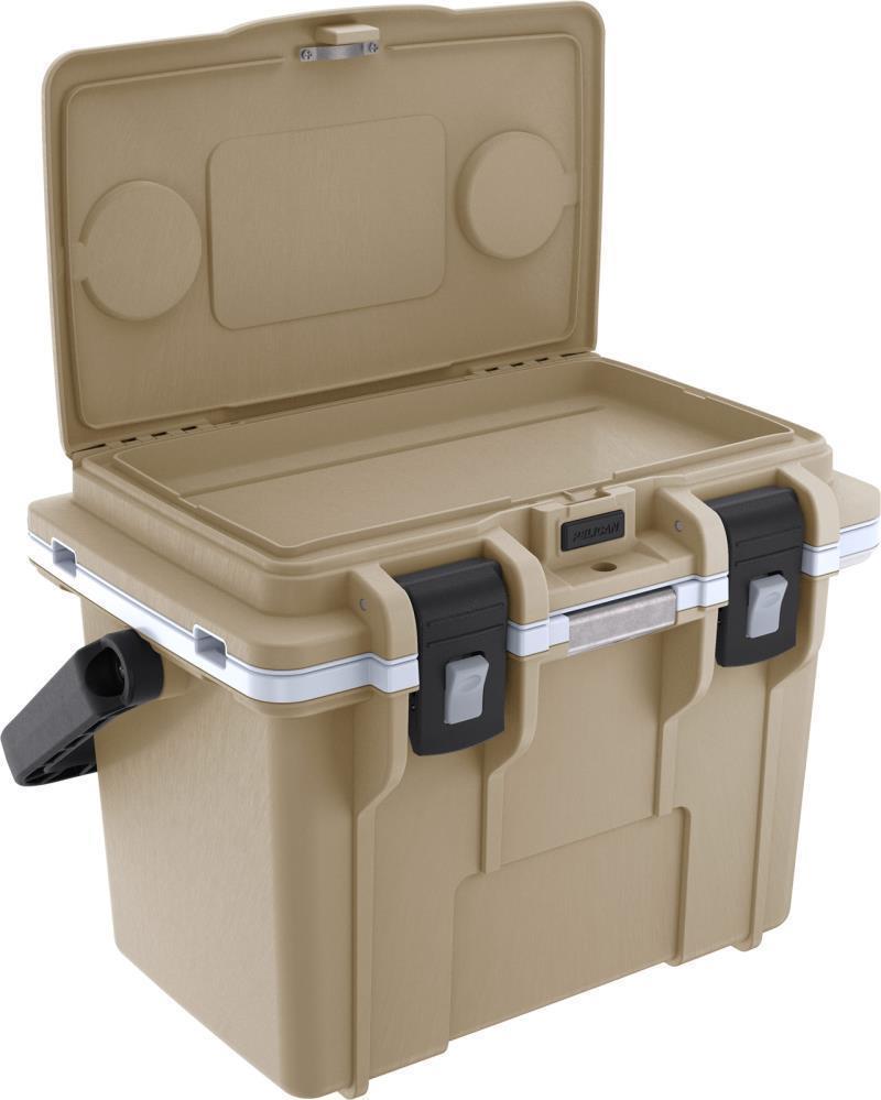 Personal Cooler 14QT - Tan / White 3