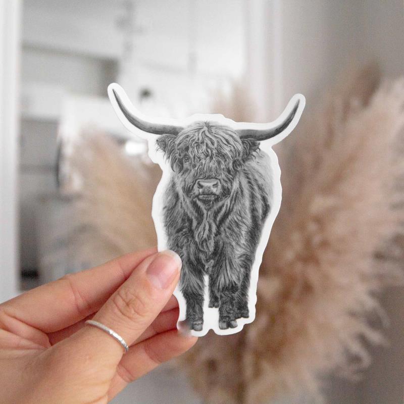 Highland Cow Sticker - Not Applicable 2