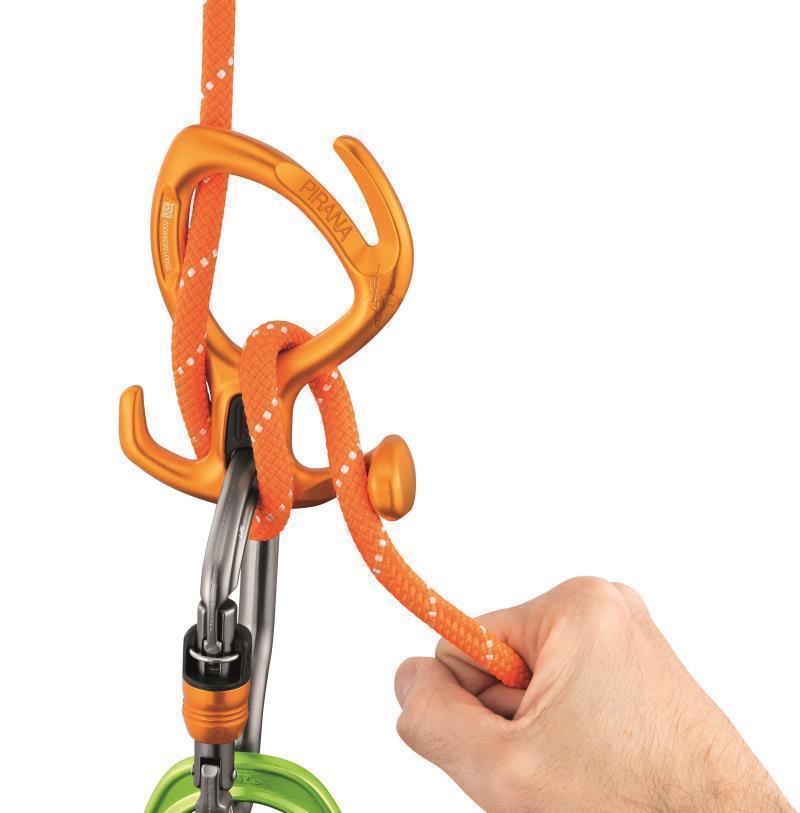 Pirana Adjustable Friction Descender for Canyoning - Orange - Not Applicable 3