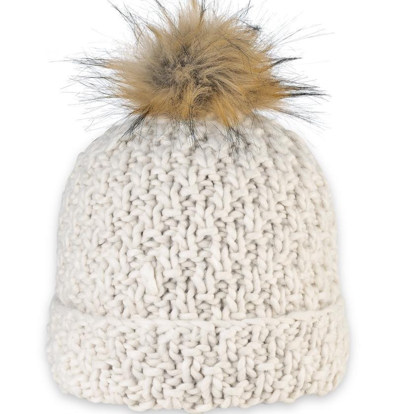 Diva Beanie - Womens - Bone 1