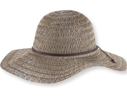 Elba Wide Brim Sun Hat - Womens - Natural 1