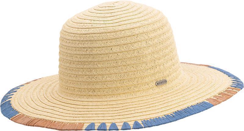 Joni Straw Sun Hat - Womens - Navy 1