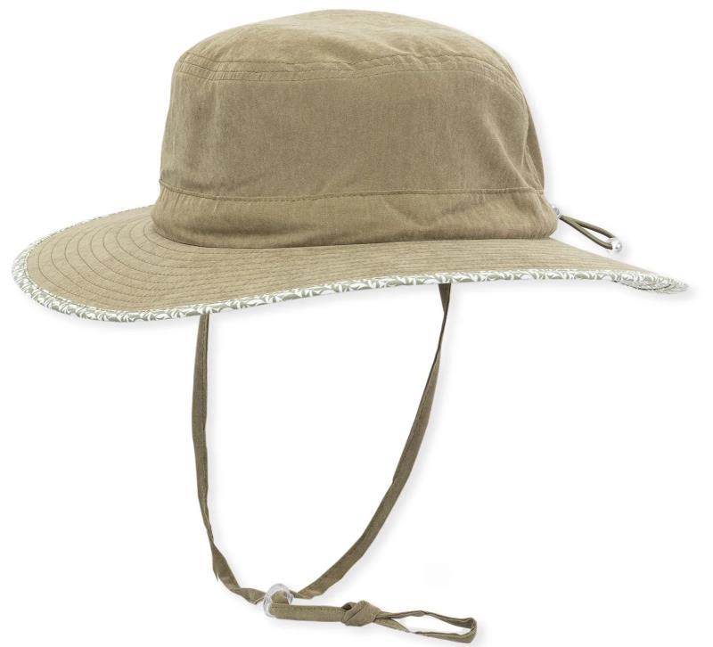 Lotus Sun Hat - Womens - olive 1