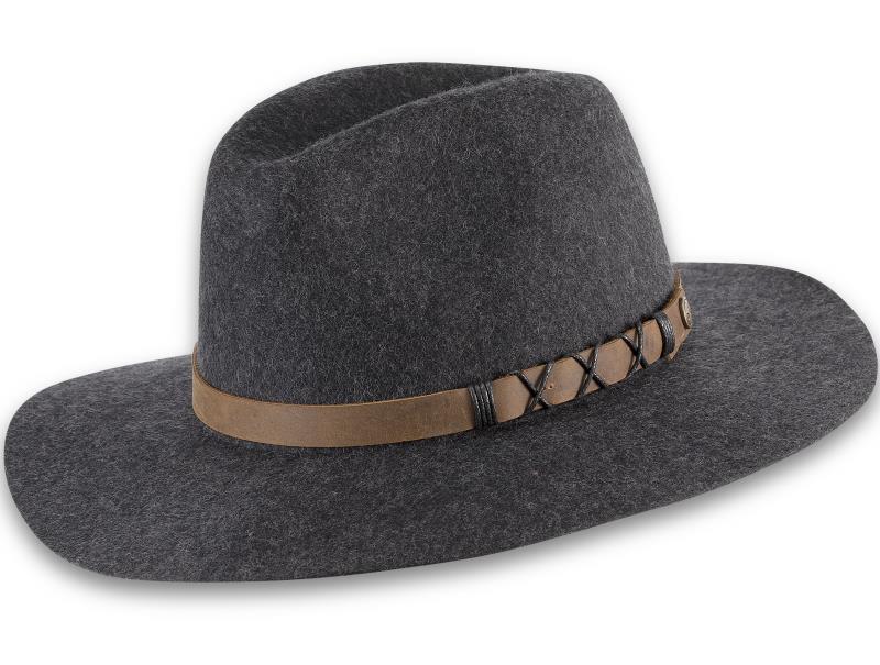Soho Wide Brim - Womens - Charcoal 1
