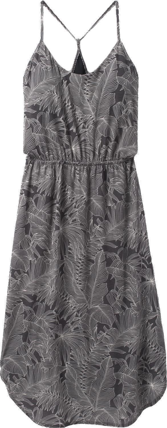 Ayla Dress - Washed Black Fronds 1