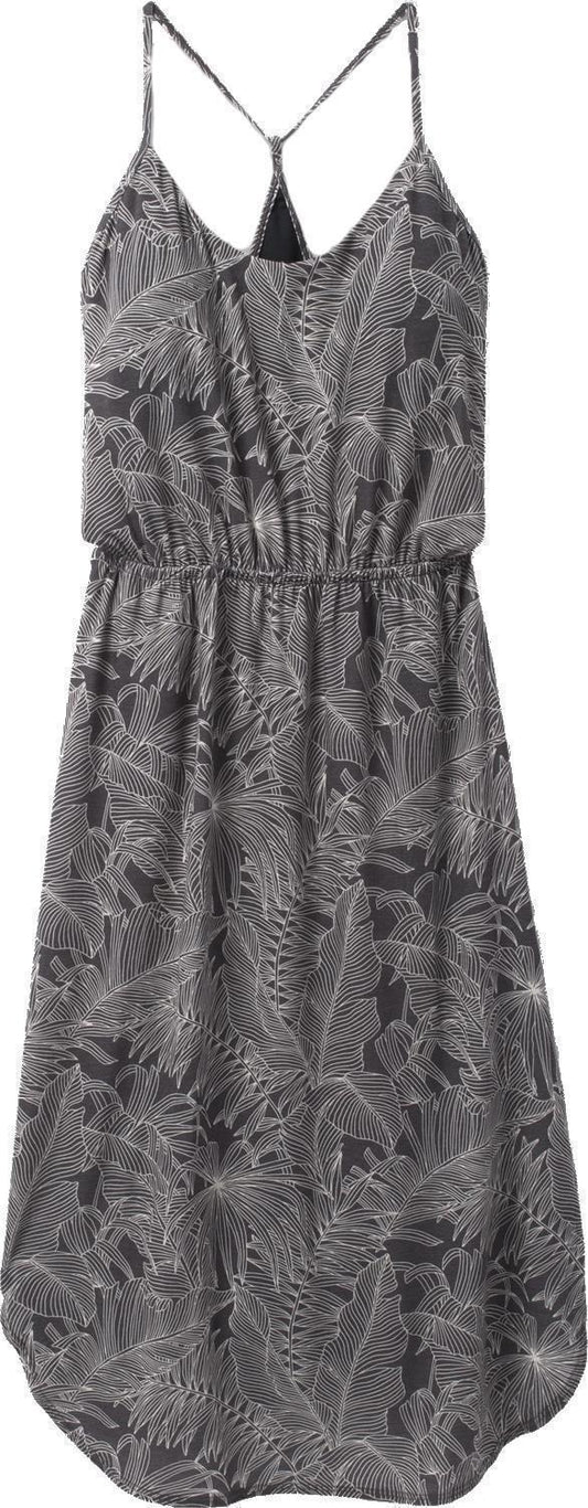 Ayla Dress - Washed Black Fronds 1