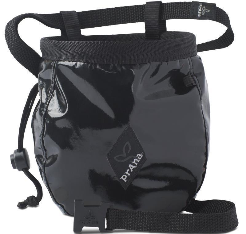Chalk Bag with Belt - Shiny Black 1