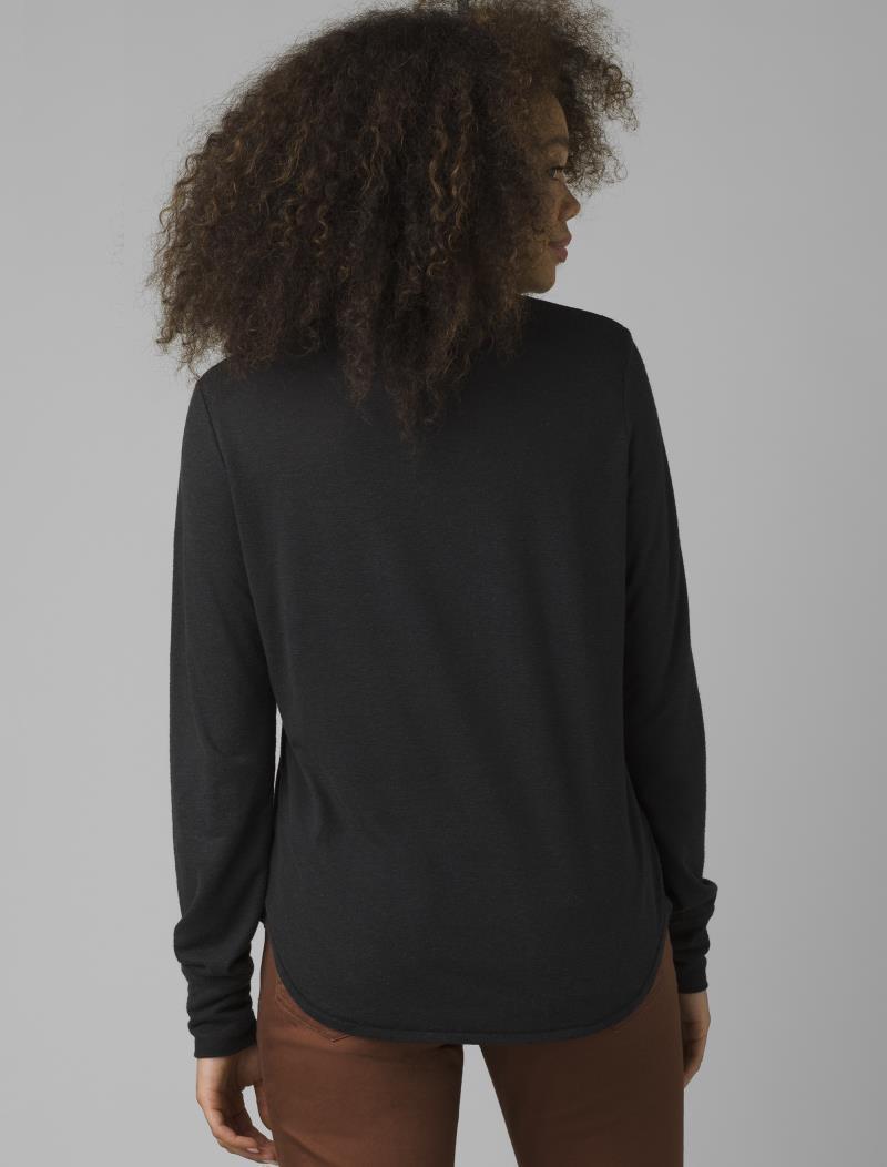 Cozy Up LS Tee - Womens - Black 3