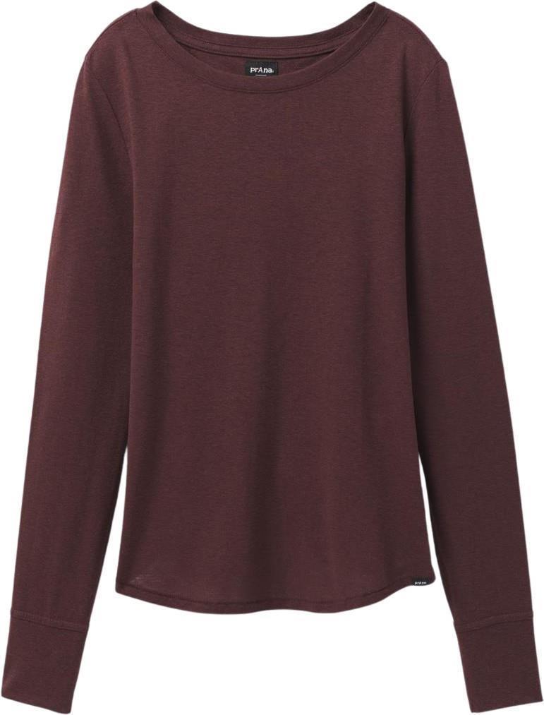 Cozy Up LS Tee - Womens - Cacao Heather 1